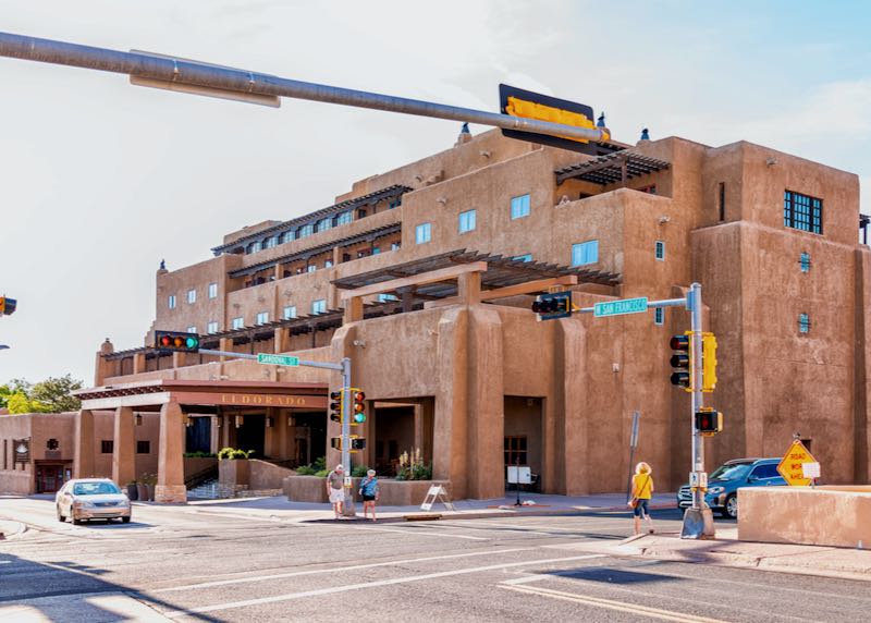 Hotel in Old Town Santa Fe.