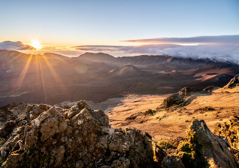 Sunrise at Haleakala in Upcountry, Maui