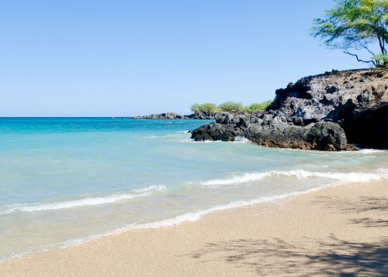 Waialea Beach in the Kohala region of the Big Island, Hawaii