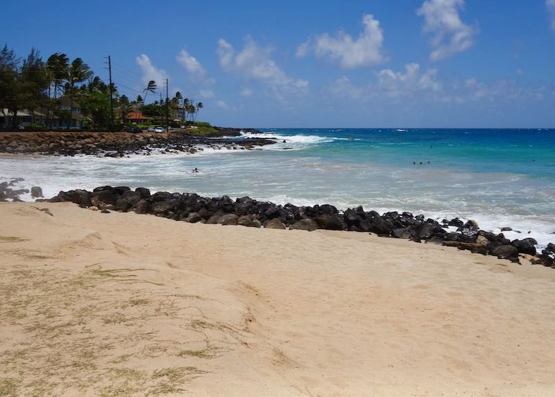 Poipu Beach in Koloa, Hawaii.