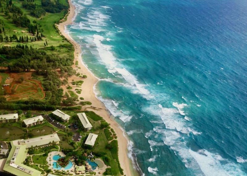 Nukolii Beach on Kauai, Hawaii.