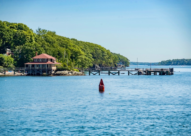 Great Diamond Island in Casco Bay near Portland, Maine