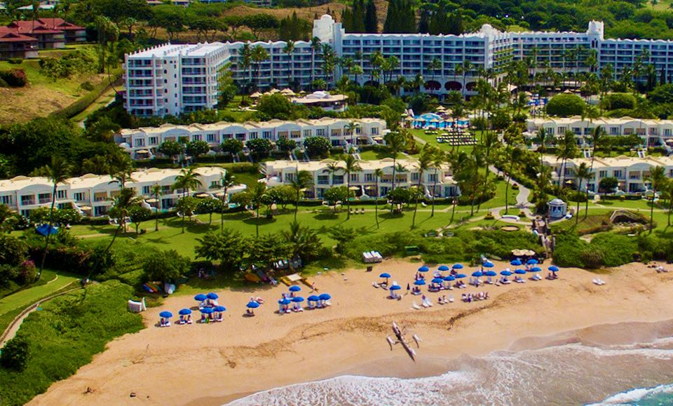 Beach at Fairmont Wailea Hotel.