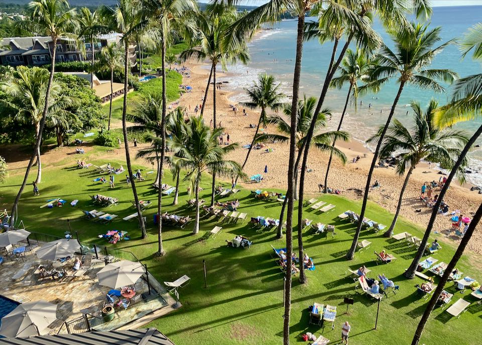 Beach at Mana Kai Resort in Wailea.