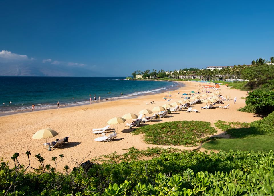 Beach at Grand Wailea and Four Seasons Resorts.