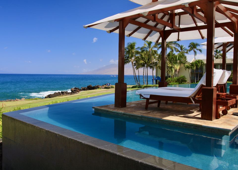 Wailea hotel with private pool.