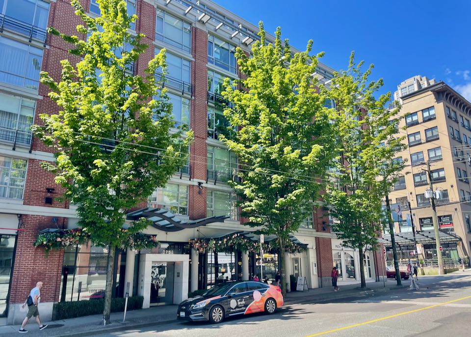 Best hotel in Yaletown neighborhood of Vancouver.