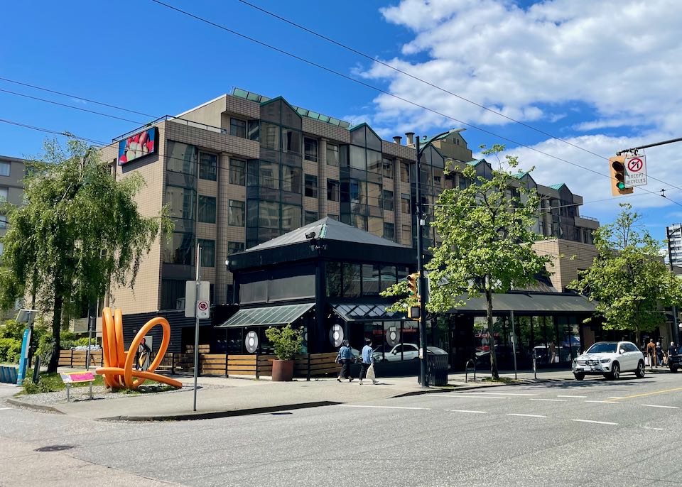 Hotel near shopping and Robson Street.