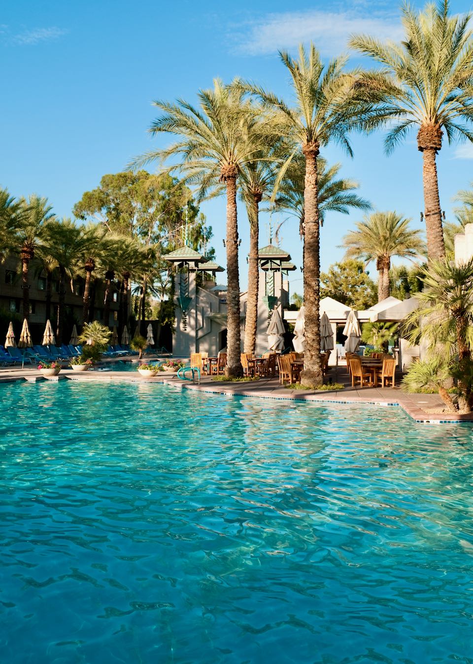 Hotel with waterslides near Phoenix.