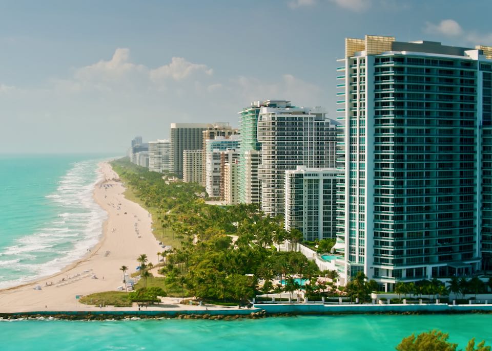 Beach resort in Bal Harbour near Miami.