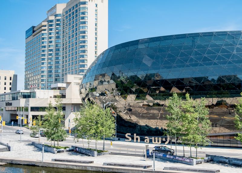 Hotel near Shaw Centre in downtown Ottawa.