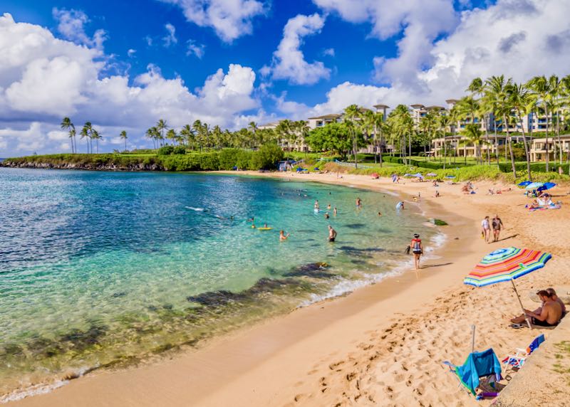 Beach hotel in Maui. 