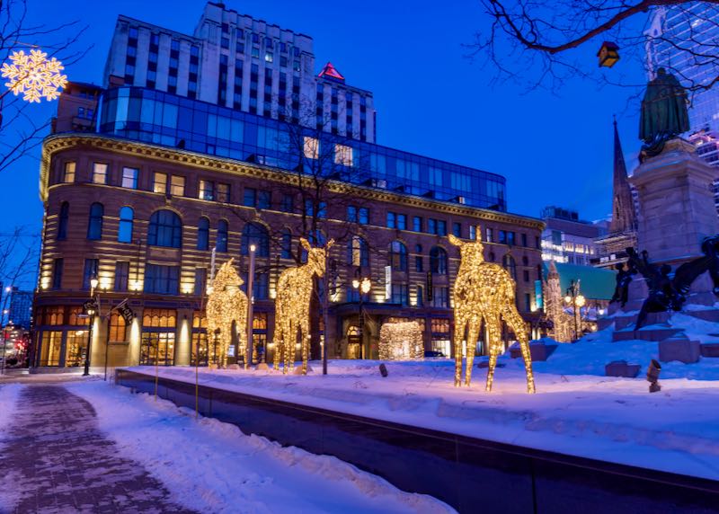 Hotel in downtown Montreal.