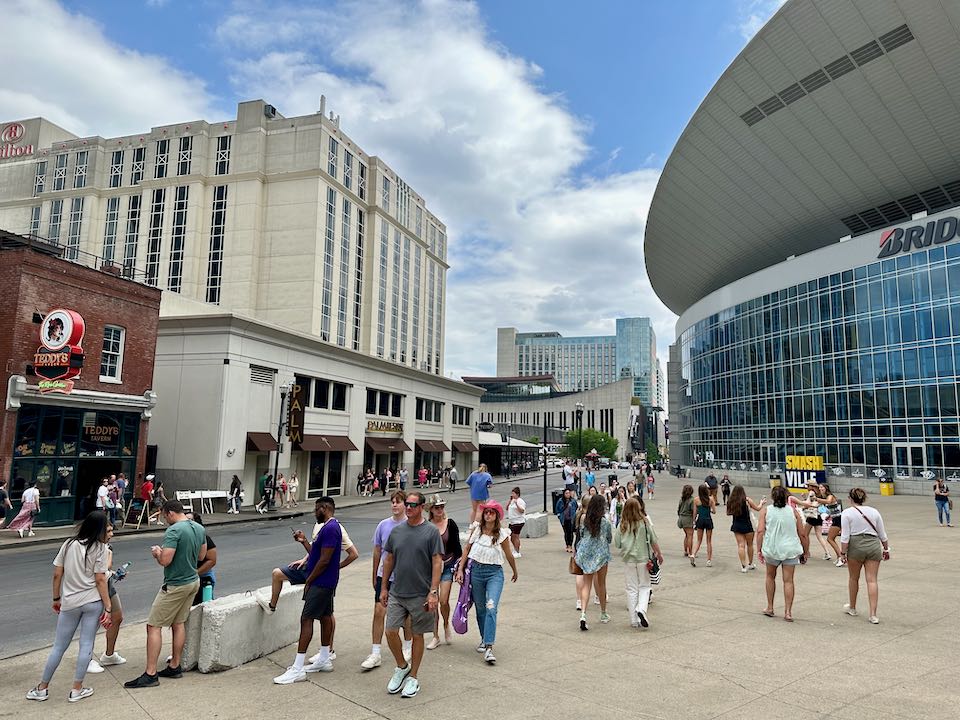 Hotels in Nashville's SoBro neighborhood.