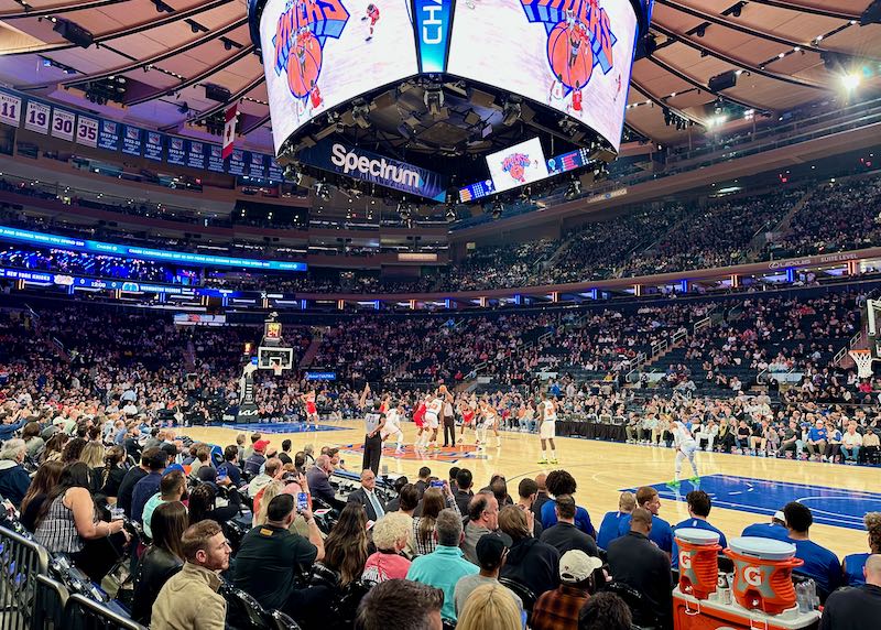 Staying near Madison Square Gardens.