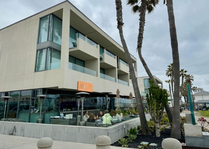 Hotel on Pacific Beach in San Diego.