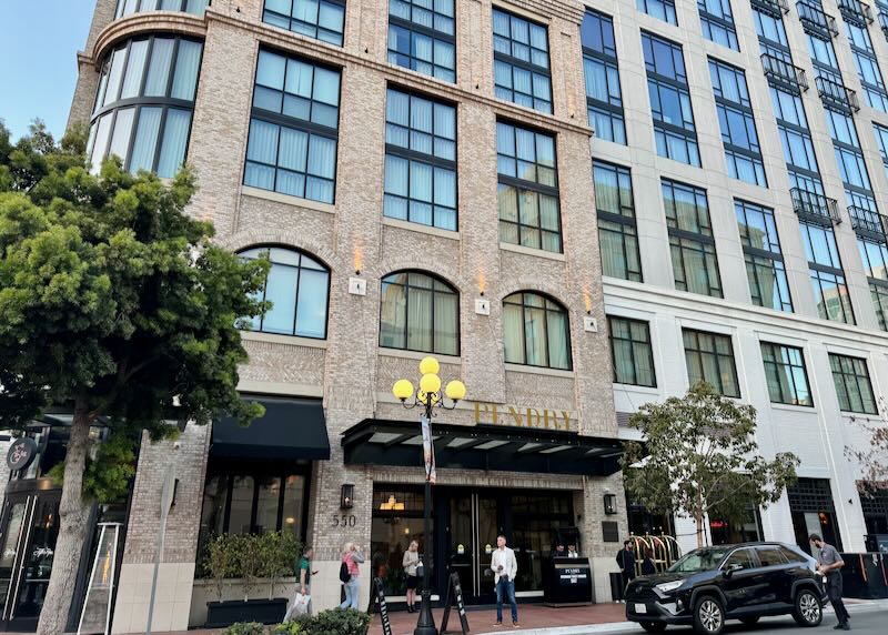 Luxury hotel in Gaslamp neighborhood of San Diego.