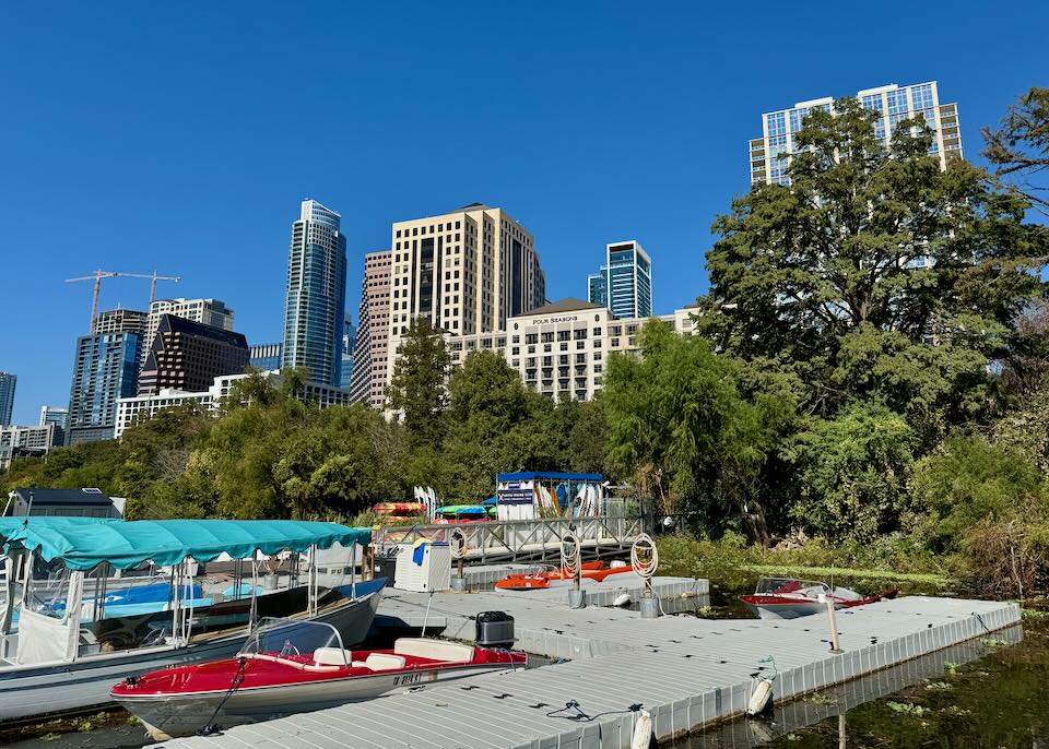 Hotel on the lake in Austin.