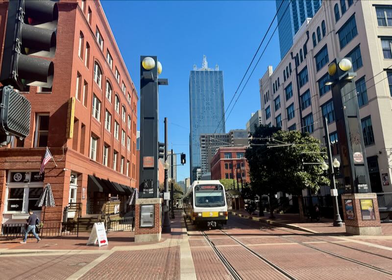 DART train in Dallas.