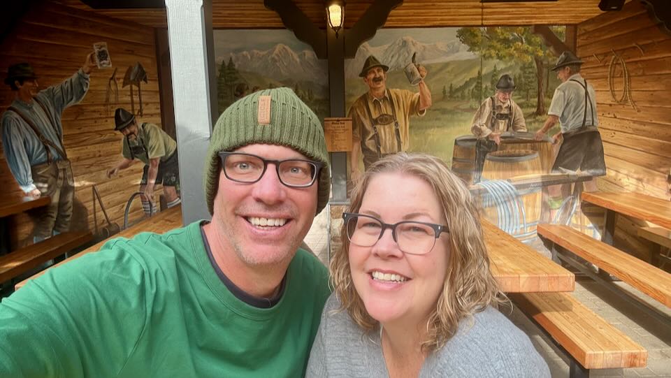 My wife and I in Leavenworth.
