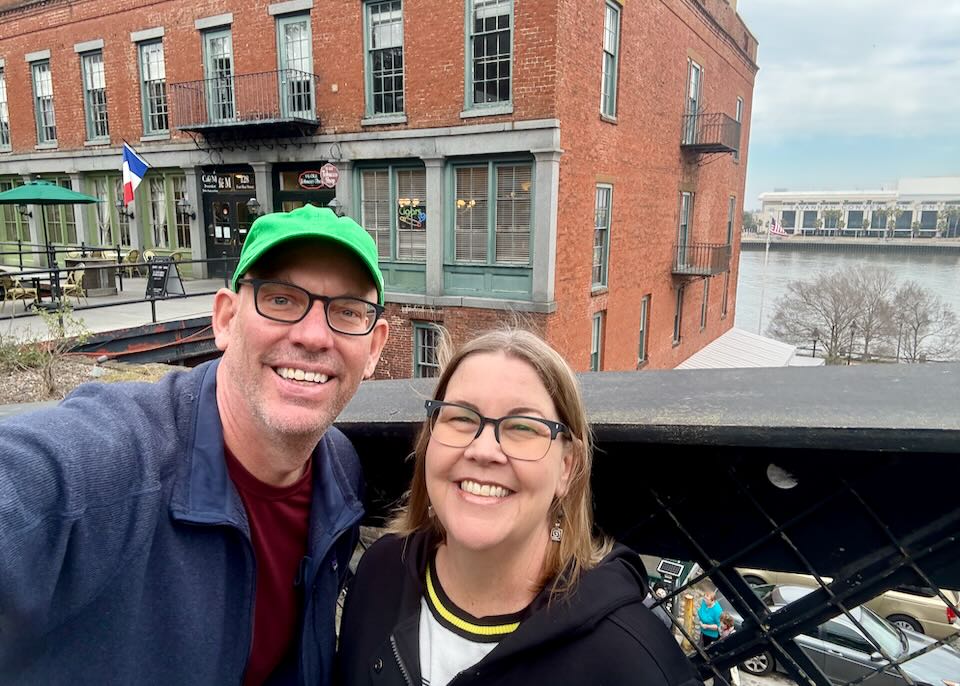 My wife and I in Savannah.