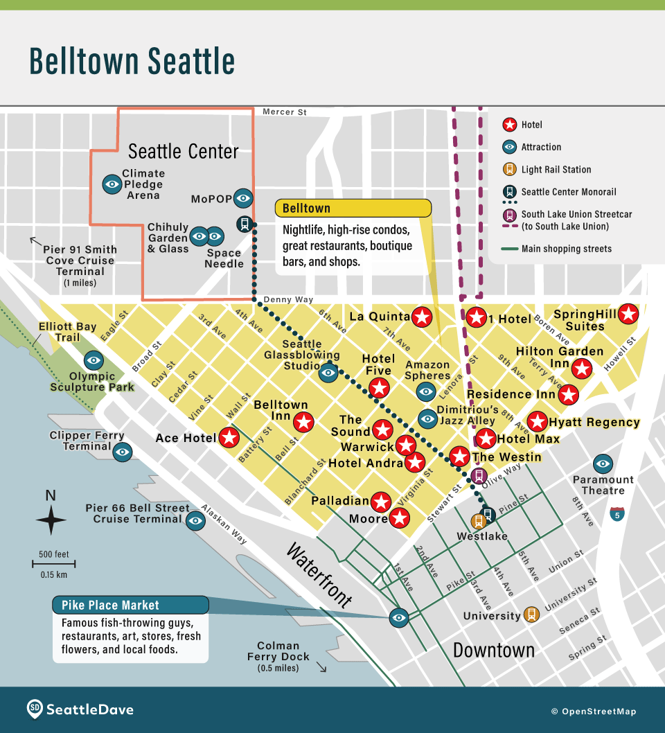 Belltown Hotels in Seattle.