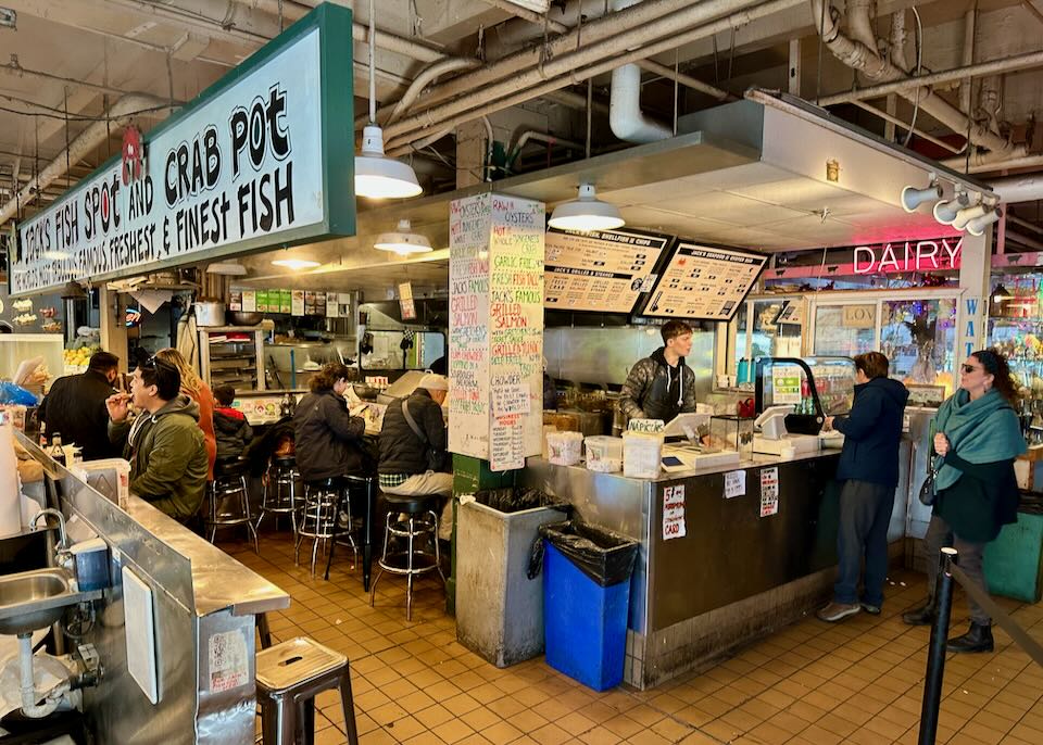 Chowder at Pike Place Market.