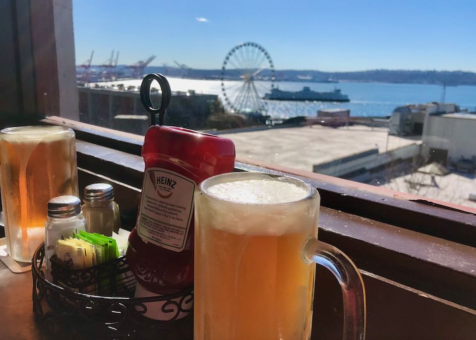 View from Pike Place Market restaurant.
