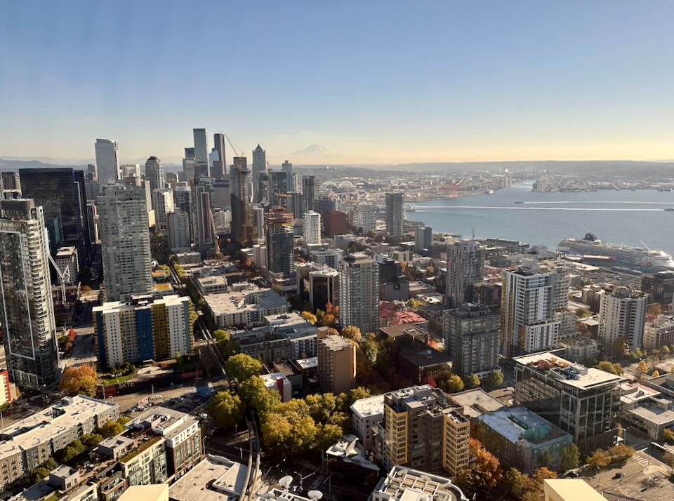 Downtown view from the Space Needle.