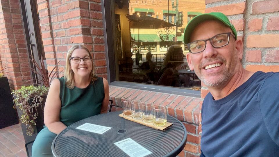 My wife and I in Walla Walla, Washington.