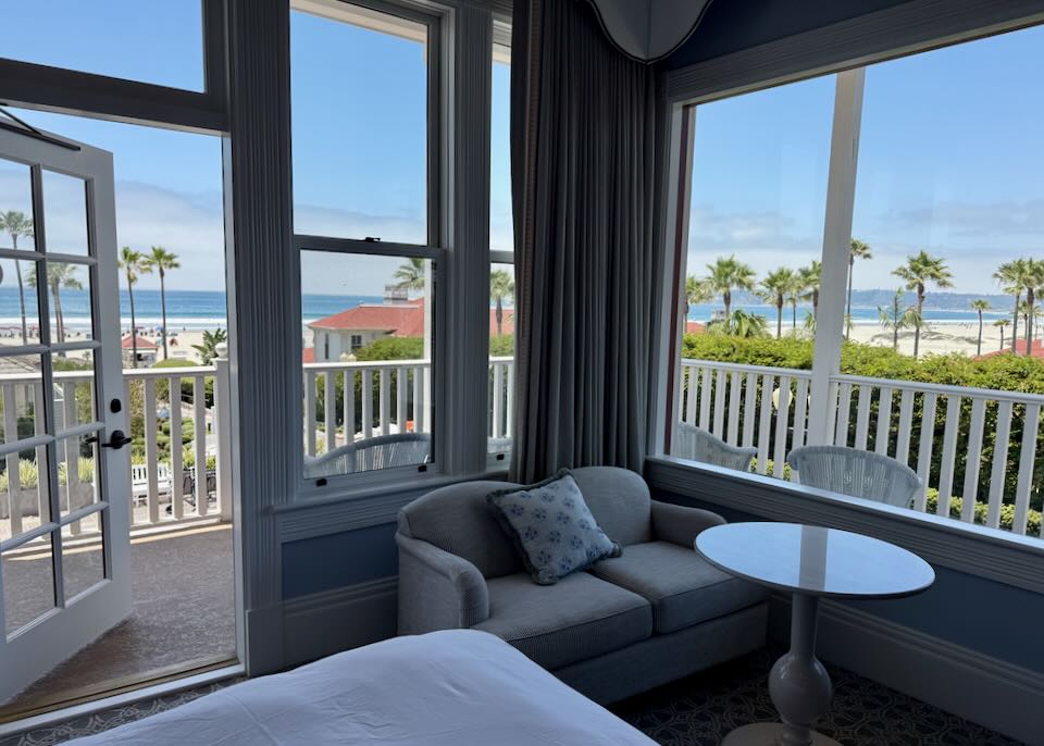 View from my room at the Hotel del Coronado.