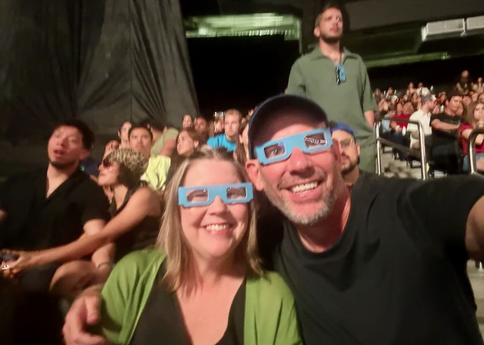 My wife and me at a concert in Las Vegas.