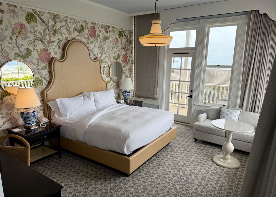 My room at the Hotel del Coronado in San Diego.