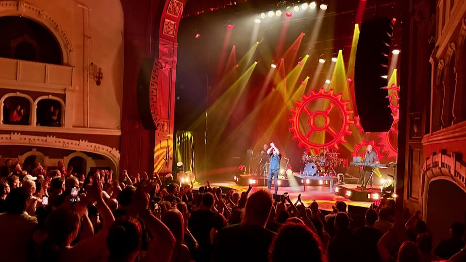OMD in concert at the Moore in Seattle.
