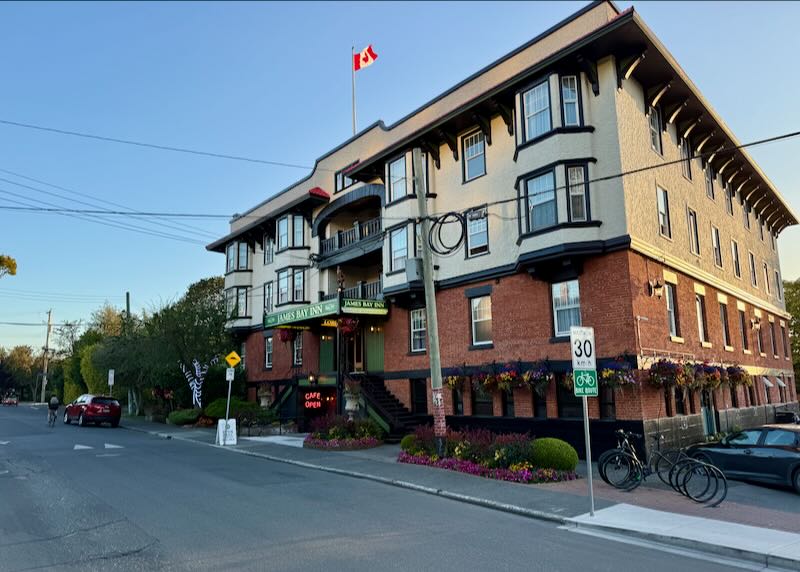 Hotel near downtown Victoria.