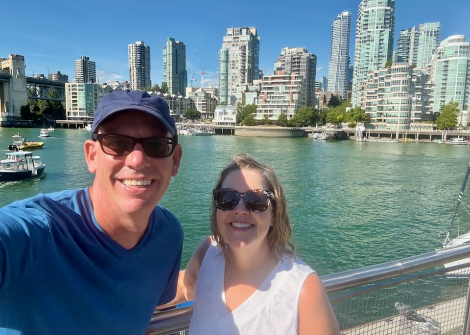 My wife and I in Vancouver, BC, Canada.