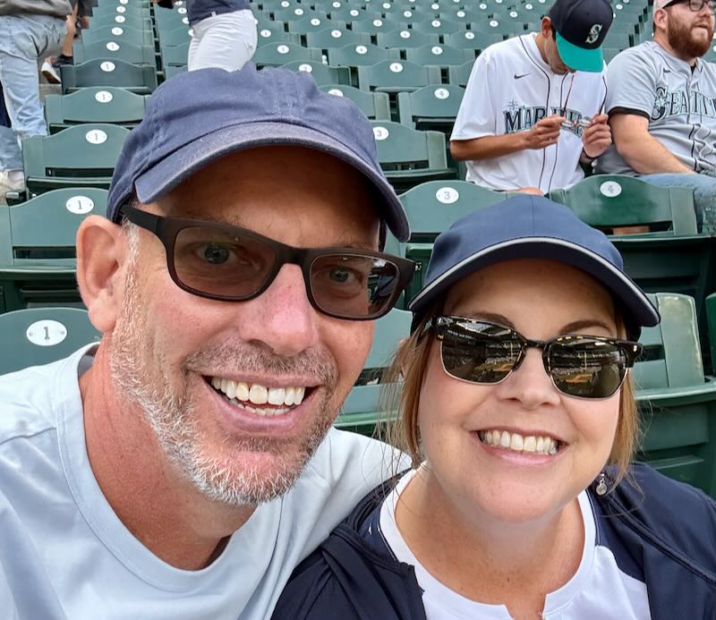 Me and my wife in Seattle.