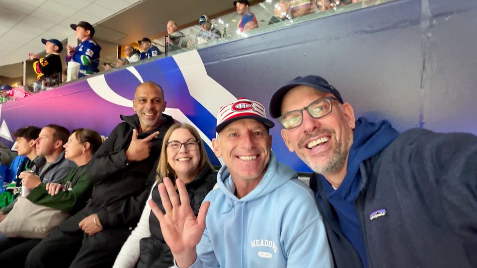 Me at Vancouver Canucks game.