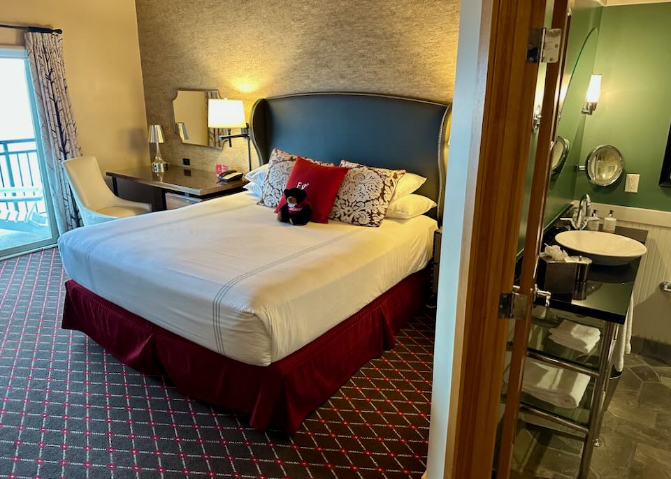 Our room at a Seattle Waterfront hotel.