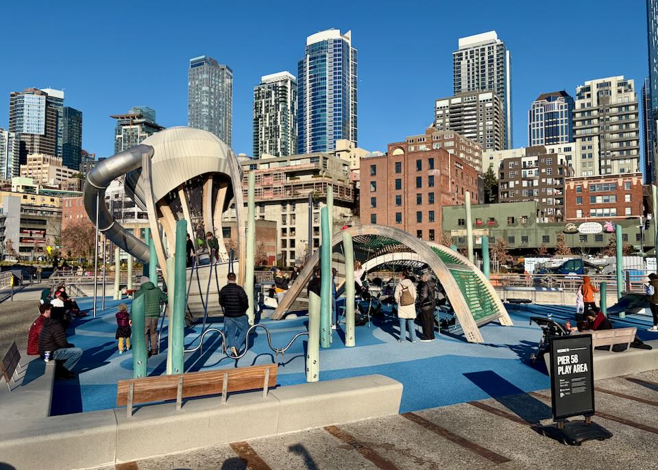 A playground at the Seattle Waterfront.
