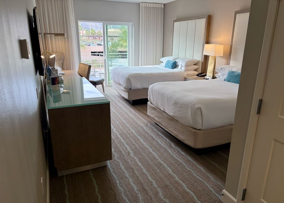 My room at the Hotel Paseo in Palm Desert.