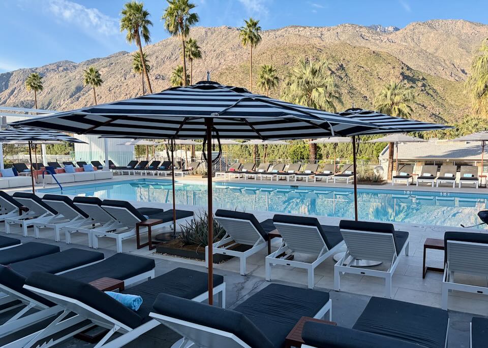 The pool at the Thompson Hotel during our stay in Palm Springs.