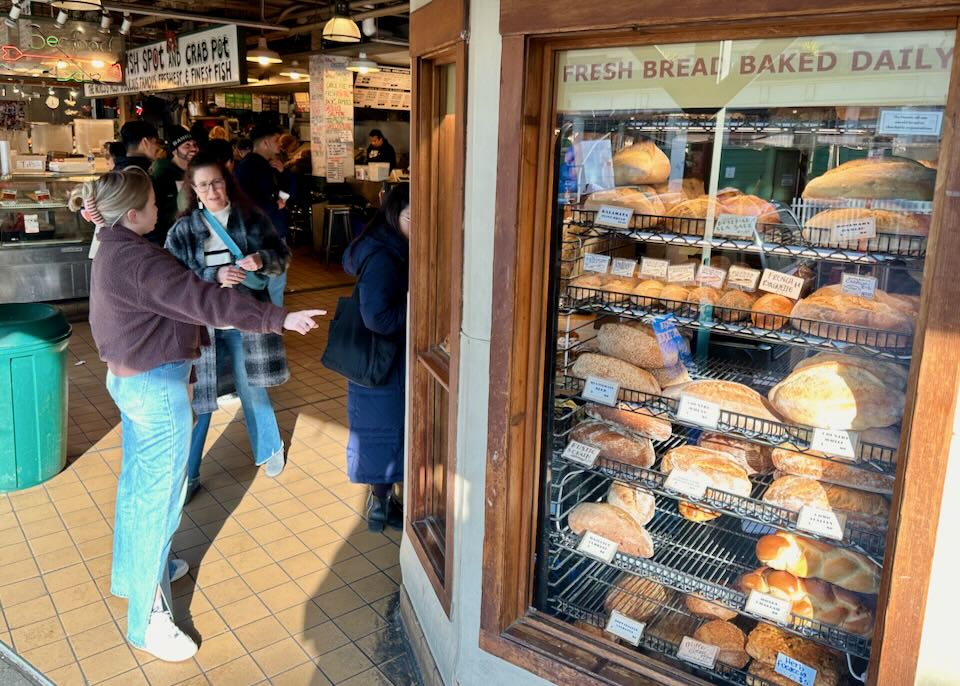 Pike Place Market in January.