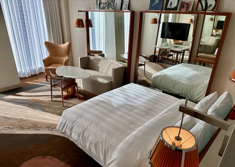 Our room at the Lotte Hotel in Seattle.