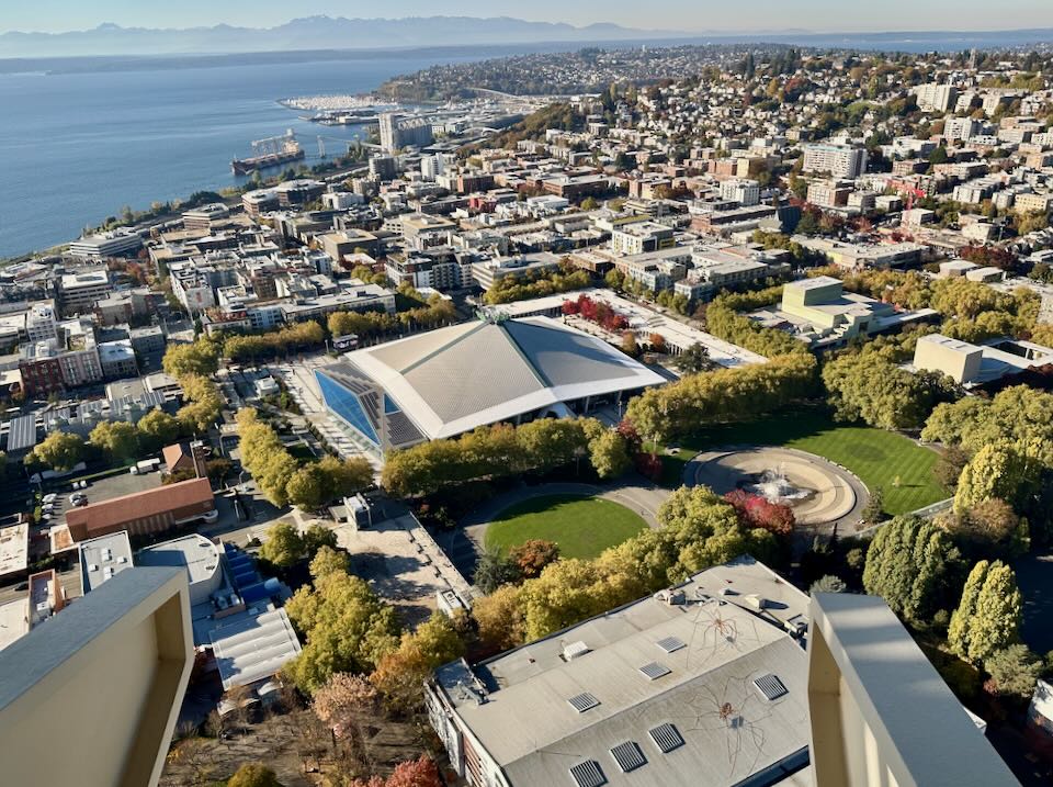 View of Seattle Center from the Space Needle.