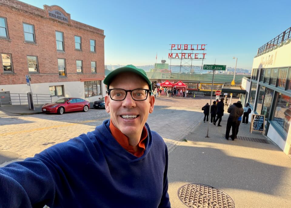 Seattle Dave in Pike Place Market.