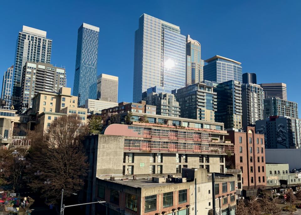 Seattle Downtown near Cruise Port.