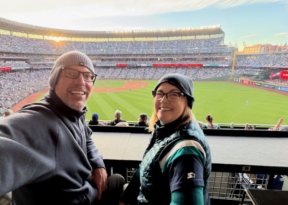 Seattle Dave at a Mariners game.