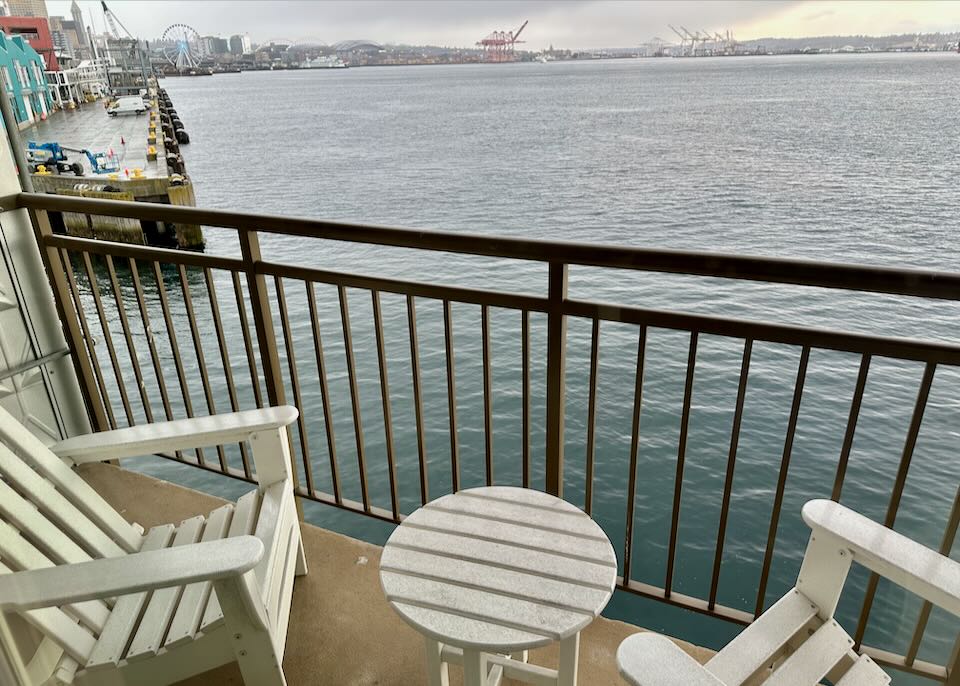 The view from our room at The Edgewater.