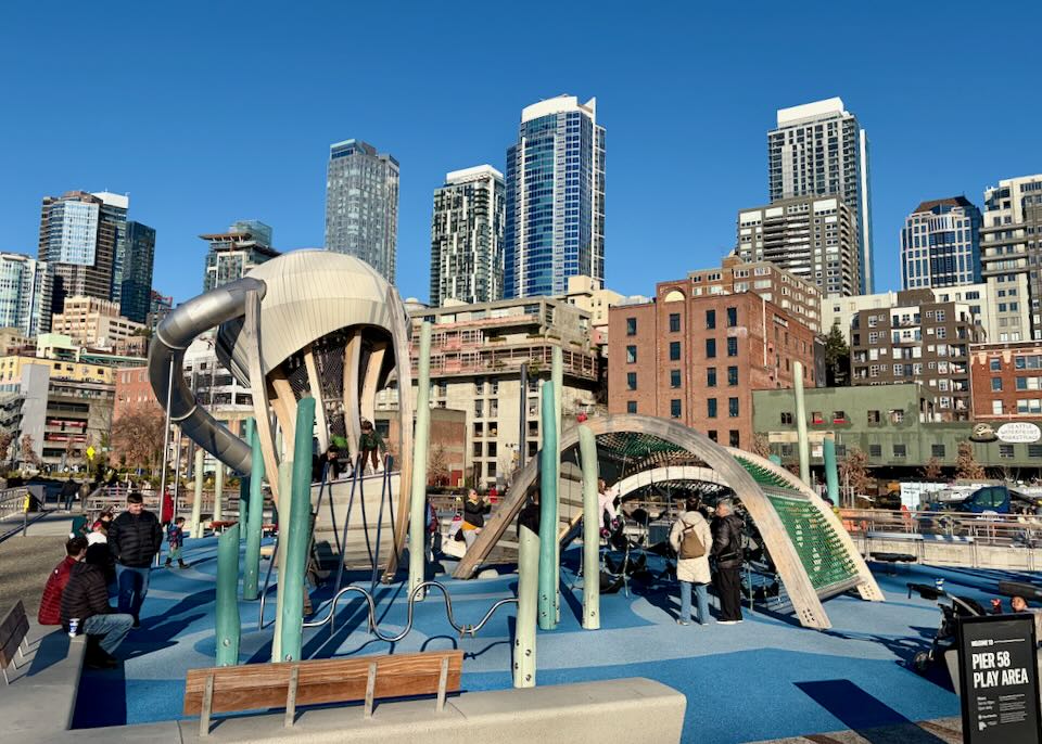 Playground on Seattle waterfront.